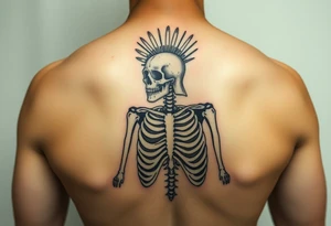Purepecha warrior skeleton tattoo idea
