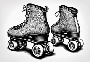 rollerskates tattoo idea