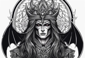 The god of death sleeve tattoo idea