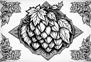 traditional hops tattoo idea