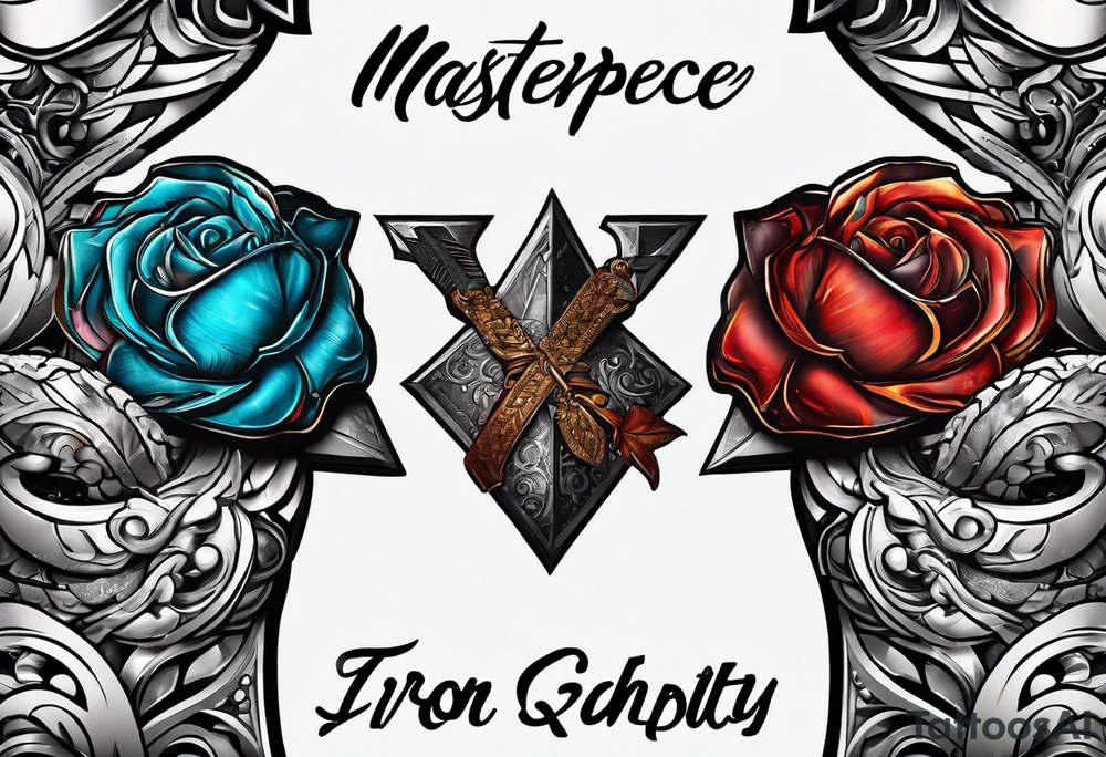 iron sharpens iron, fitness, sweat, gloom tattoo idea