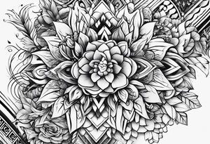 Overlapping ACCGH, letters only tattoo idea