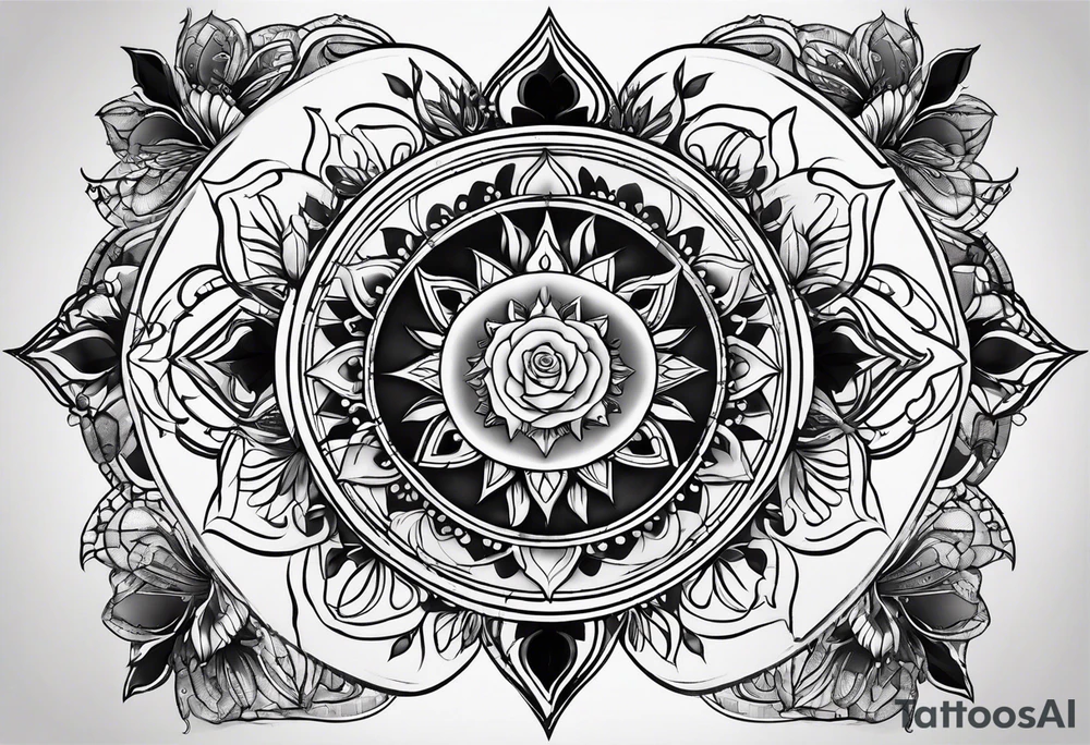 Heart chakra tattoo idea