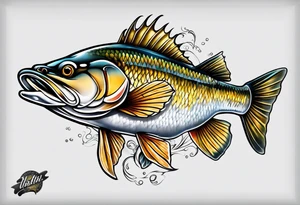 Walleye tattoo idea
