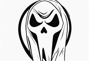 ghostface killer from scream tattoo idea