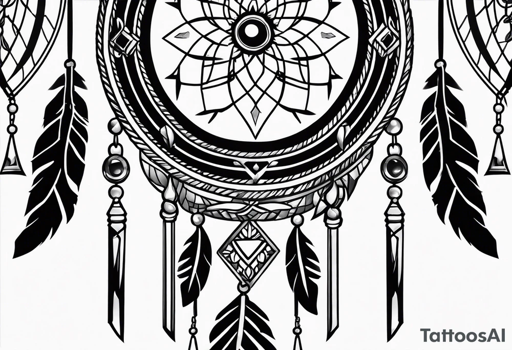 Dreamcatcher, sword tattoo idea