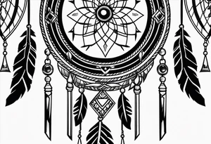 Dreamcatcher, sword tattoo idea