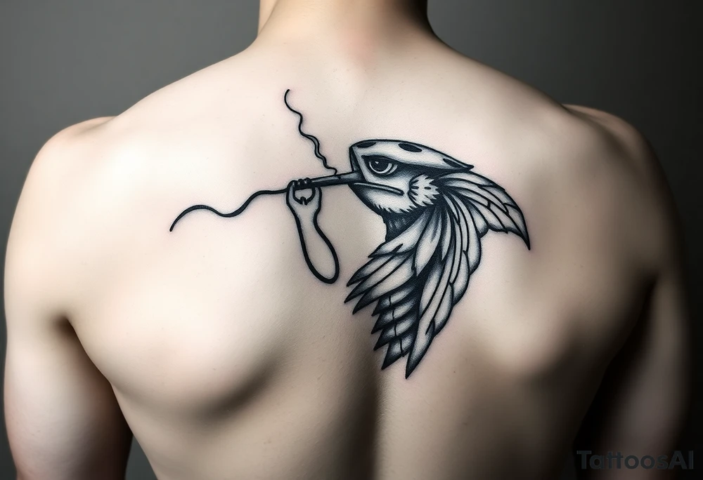 Kite drinking an smoking. Rip mum tattoo idea