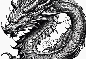Dragon and scorpion tattoo idea