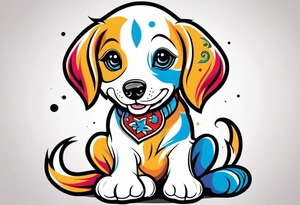 Puppy tattoo idea
