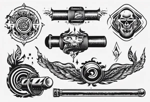 exhaust pipe tattoo idea