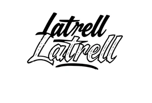 Gangsta cursive 
Lettering style fonts that say Latrell tattoo idea
