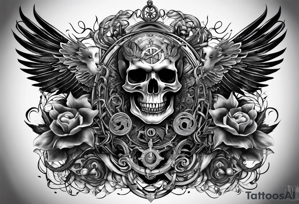 Crossroads good and evil tattoo idea