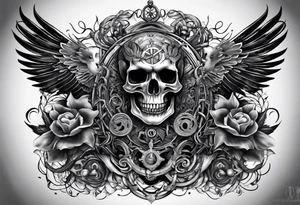 Crossroads good and evil tattoo idea