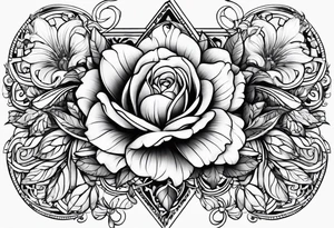 Épaule fleurs tattoo idea