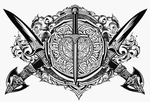 Valhalla
sword shield armour tattoo idea