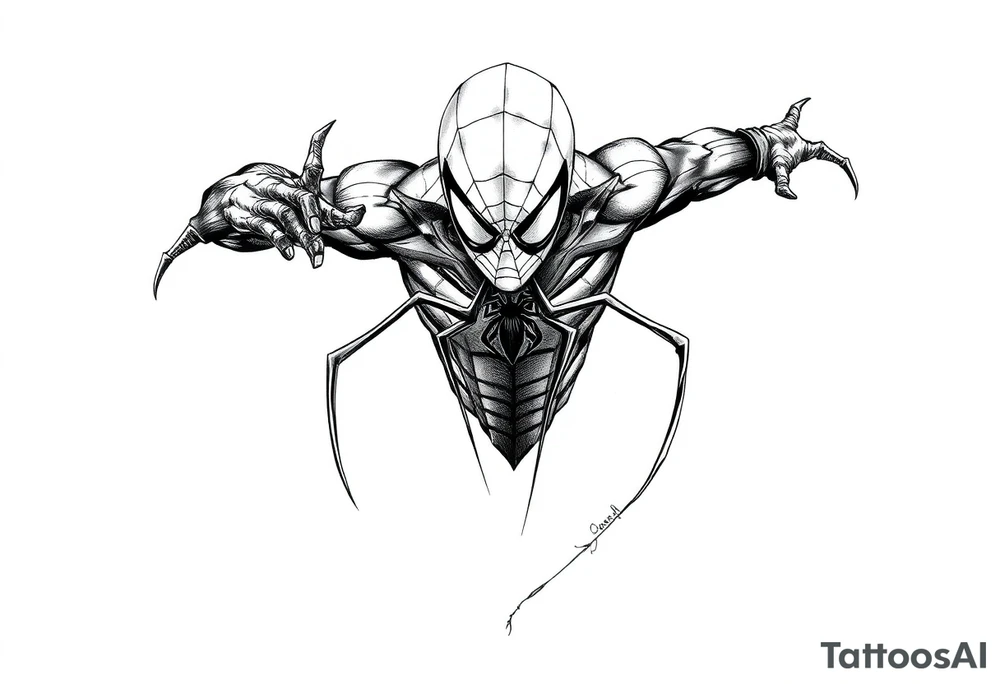 spiderman tattoo idea
