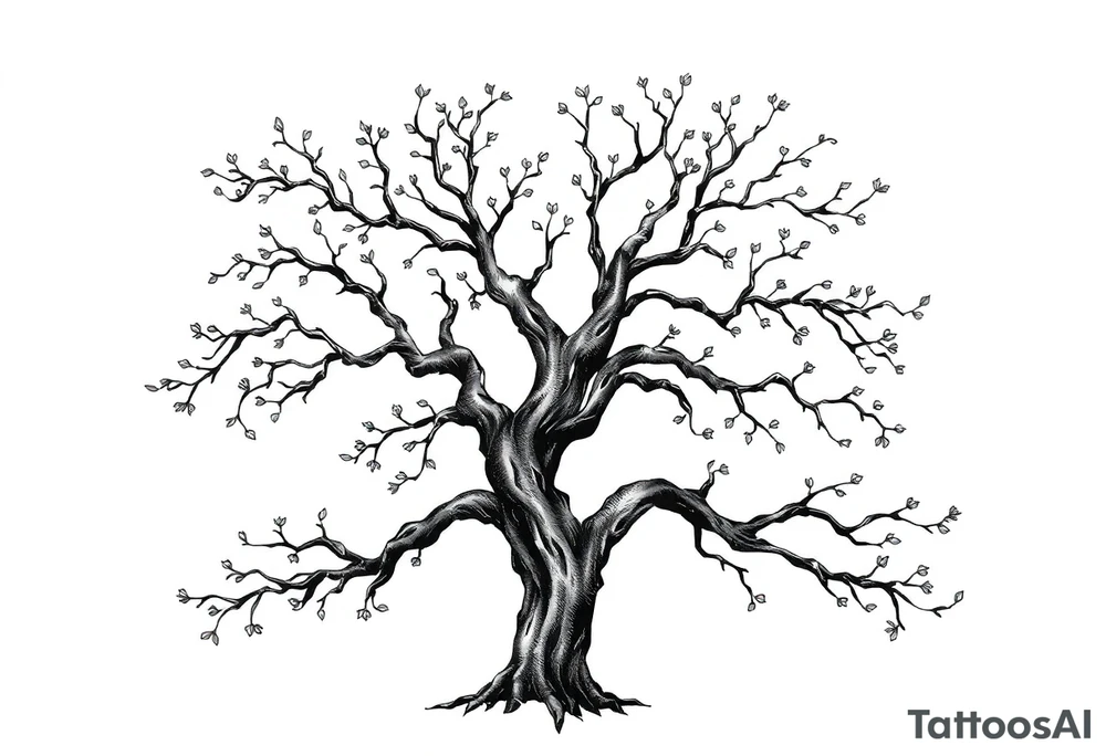 Family tree tattoo idea