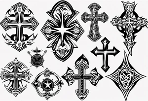 Cross, family, Marine Corps tattoo idea