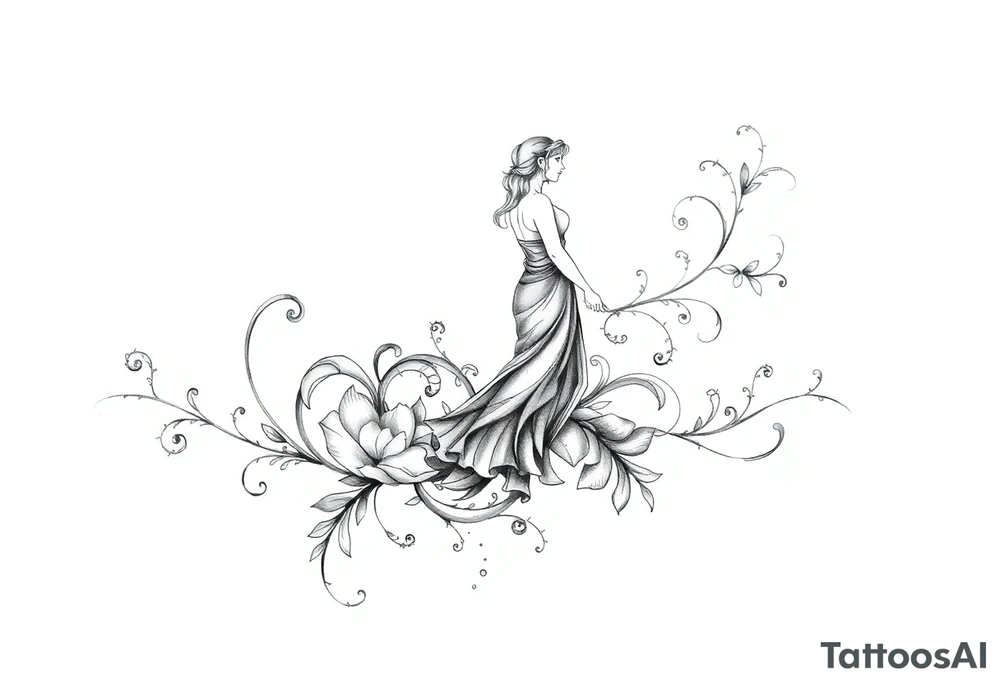 stepping into a stronger, wiser version of yourself after a difficult chapter. tattoo idea
