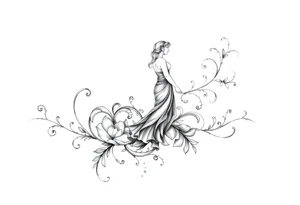 stepping into a stronger, wiser version of yourself after a difficult chapter. tattoo idea