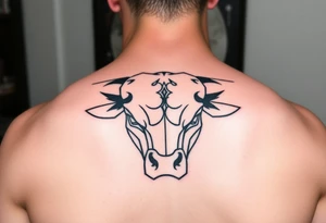 Wall Street bull tattoo tattoo idea