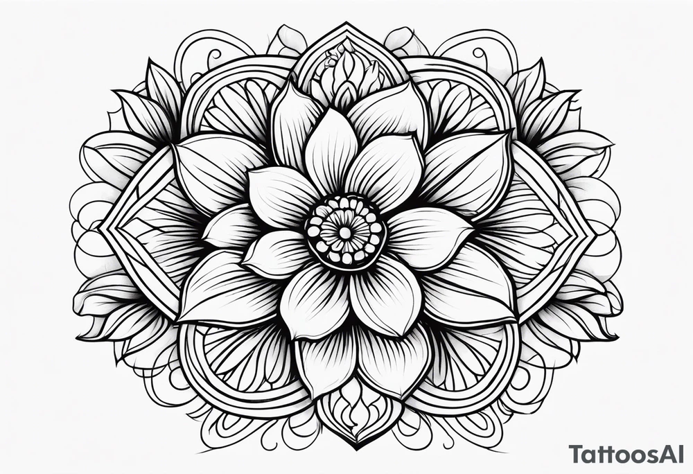 Flower tattoo idea