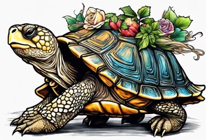 The tortoise and the hare road race tattoo idea