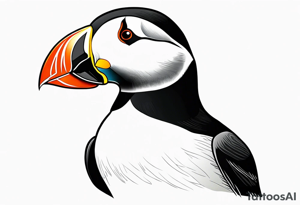 Puffin tattoo idea