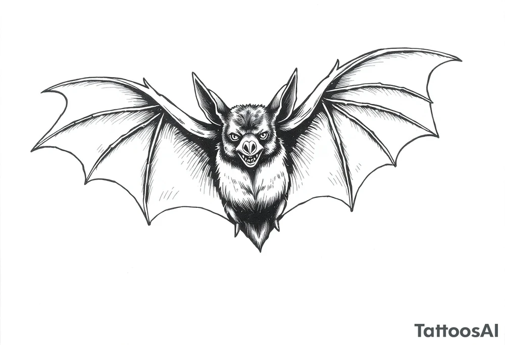 Bat tattoo idea