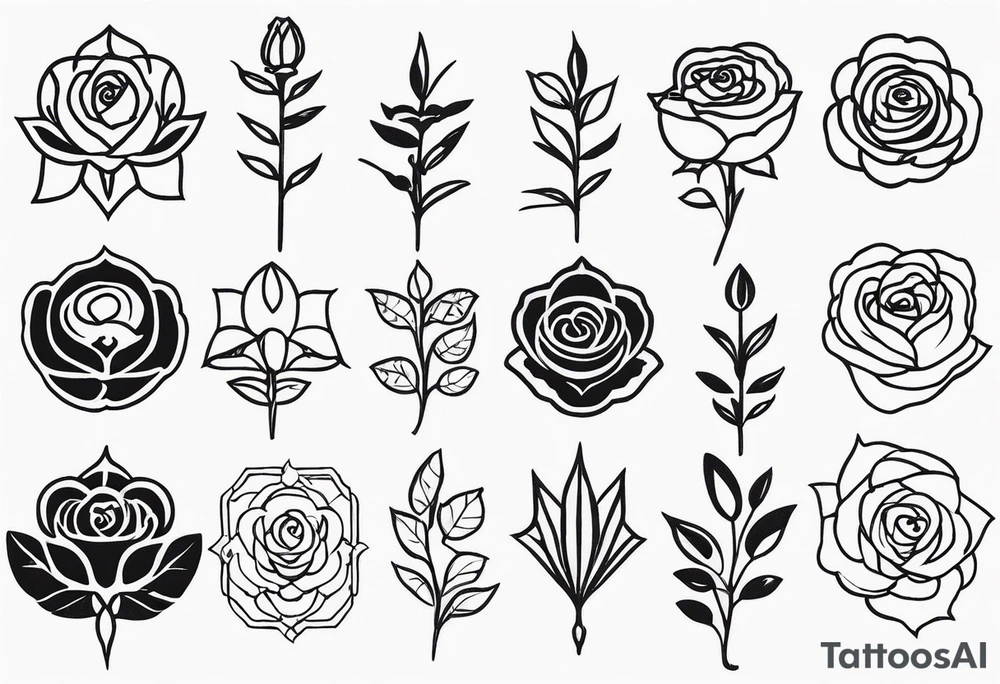 tattoo with the dates 1980 1960 1986 with roses tattoo idea