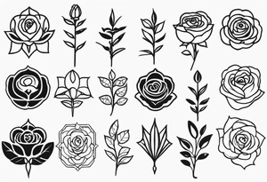 tattoo with the dates 1980 1960 1986 with roses tattoo idea