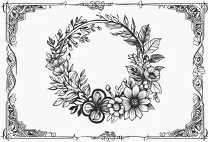 wreath tattoo idea