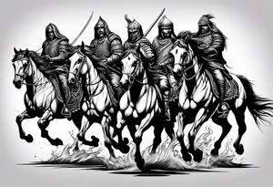 Four horsemen tattoo idea