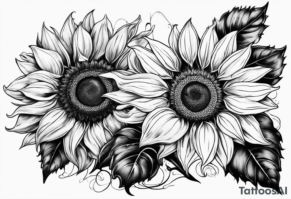 Sunflower tattoo idea