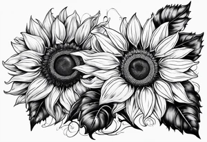 Sunflower tattoo idea