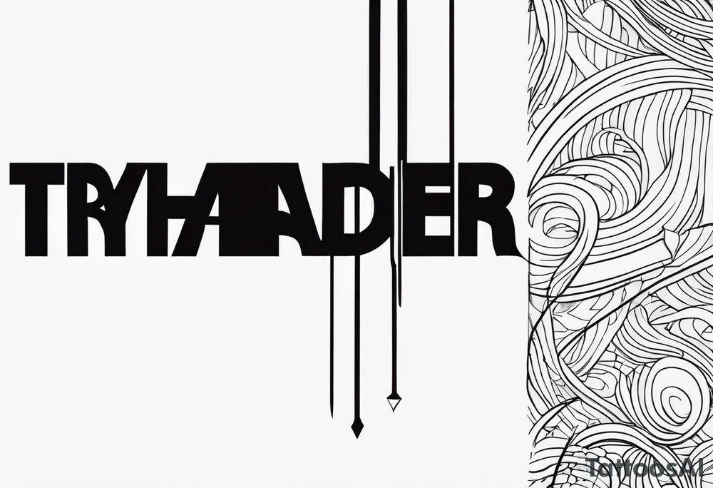 “Try harder” in another language tattoo idea