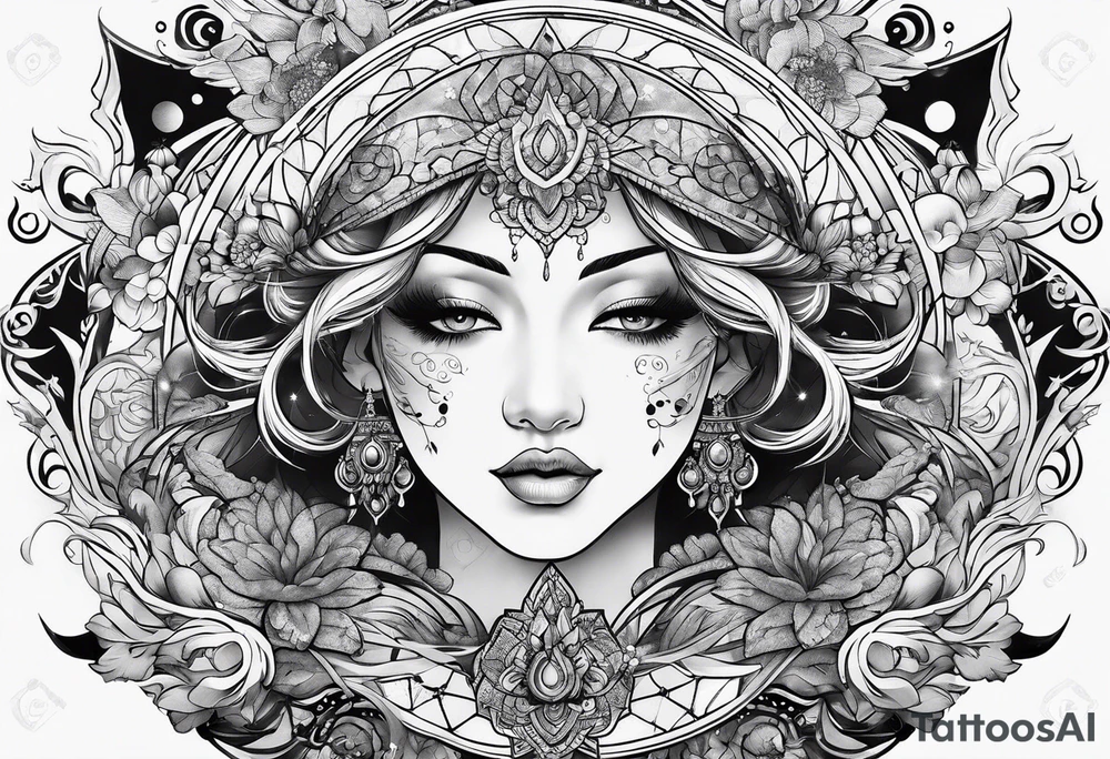 galaxy tattoo idea