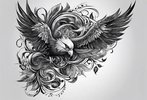 Extreme full LEG sleeve on white background tattoo idea