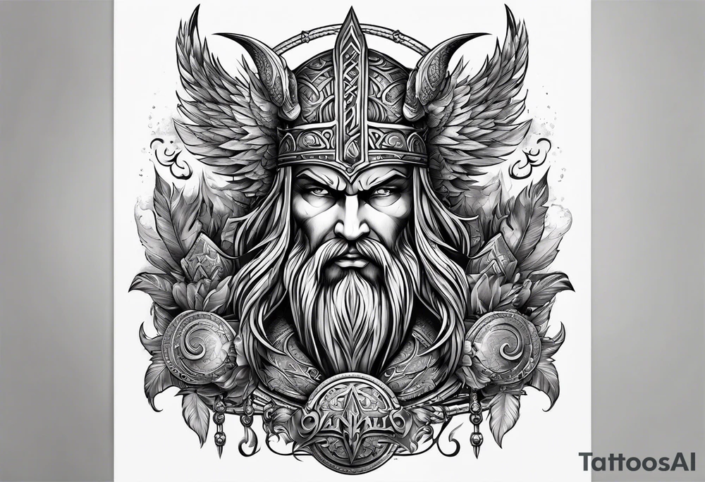 Valhalla gods tattoo idea