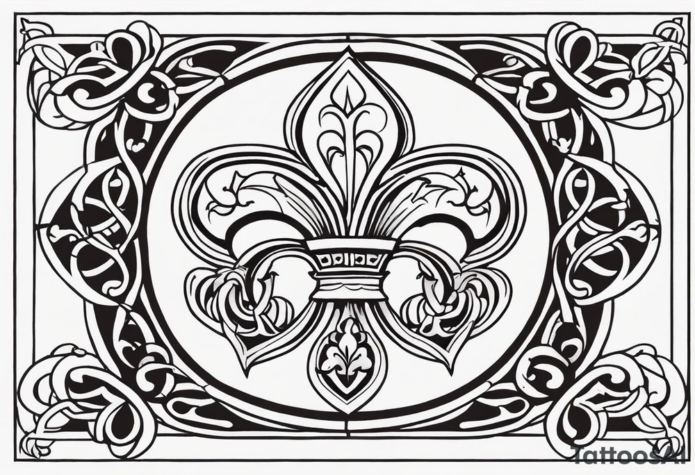 Fleur de lys celtique tattoo idea