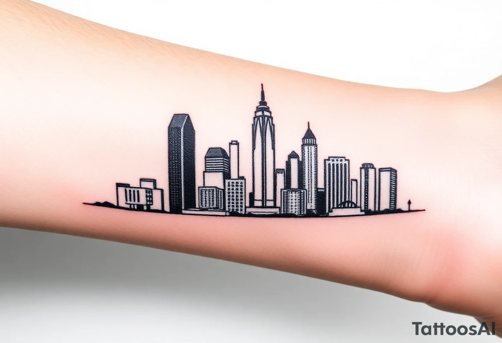 Atlanta skyline tattoo idea