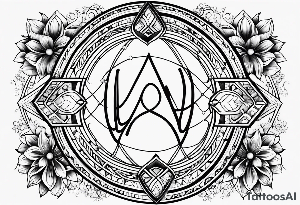 Love, source, abundance, Gemini symbol tattoo idea