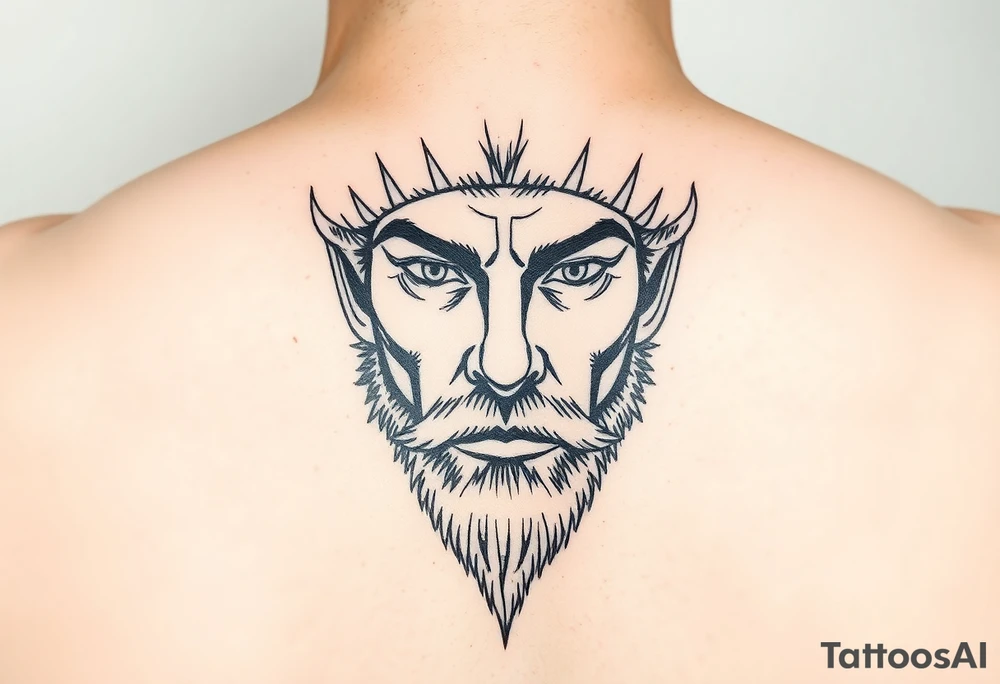 Winter face tattoo idea