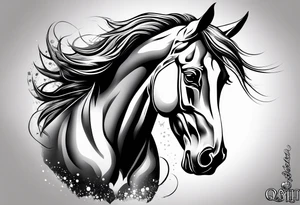 horse tattoo idea