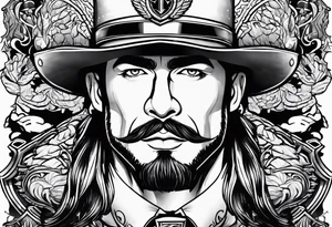 officer with a big penis tattoo idea