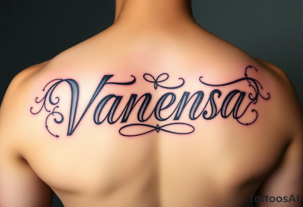 Name Vanessa tattoo idea