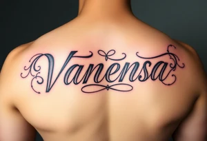 Name Vanessa tattoo idea