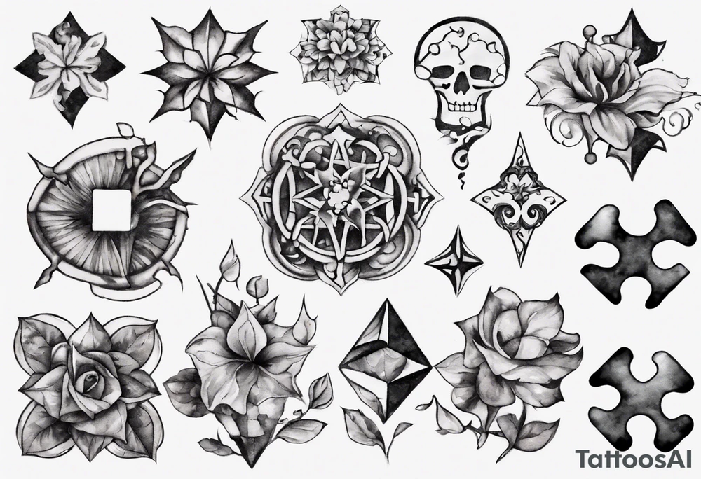 jigsaw puzzle tattoo idea