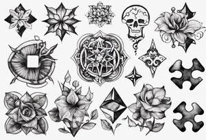jigsaw puzzle tattoo idea